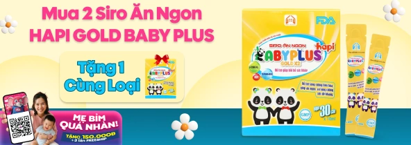 Mua 2 Siro ăn ngon HAPI GOLD BABY PLUS tặng 1 cùng loại t4